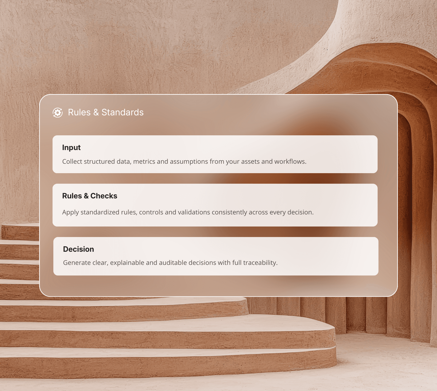 Standardized decision workflows